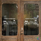 สติ๊กเกอร์ติดกระจก HAPPY EVERYDAY รูปสุนัข รูปหมา dog แต่งร้านสัตว์เลี้ยง ร้านตัดขน ตกแต่งบ้าน สติกเกอร์แต่งร้าน สติกเกอร์ไดคัท สติ๊กเกอร์ G0387